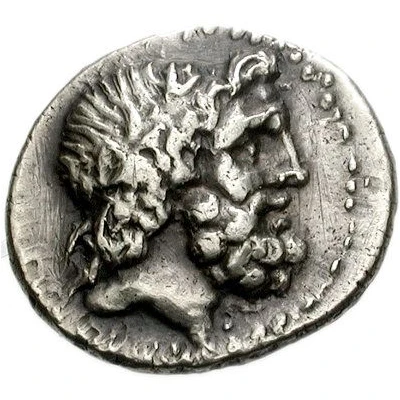 Hemidrachm 31 BC front