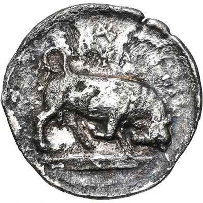 Hemidrachm 307 BC - 305 BC back