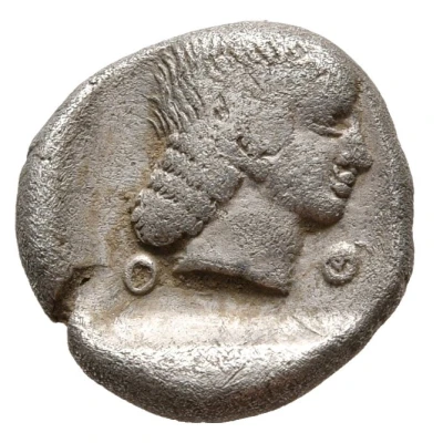 Hemidrachm 457 BC - 446 BC back