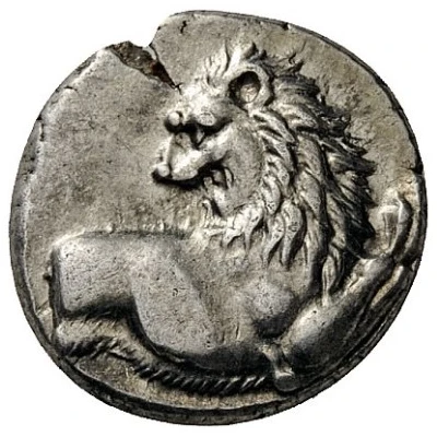 Hemidrachm 386 BC - 338 BC front