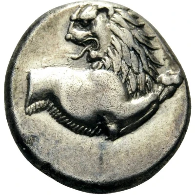 Hemidrachm 386 BC - 338 BC front