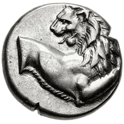 Hemidrachm 386 BC - 338 BC front