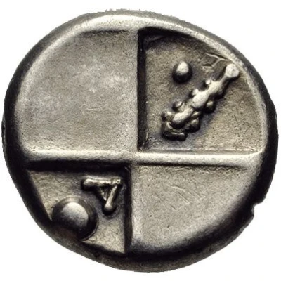 Hemidrachm 386 BC - 338 BC back