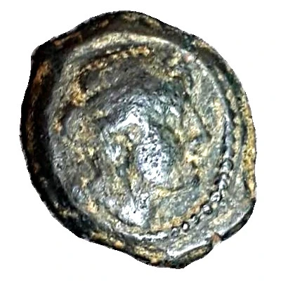 Hemiobol Bull; Palm 130 BC - 121 BC front