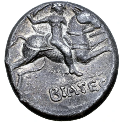 Hexadrachm Biatec Type 75 BC - 1 BC back