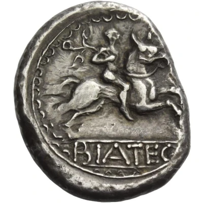 Hexadrachm Biatec type 75 BC - 1 BC back