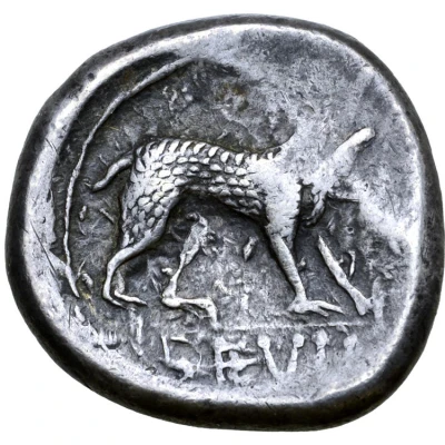 Hexadrachm "Devil Type" 75 BC - 1 BC back