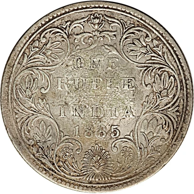 Indian Rupee counterstamped Victoria ND back