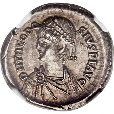 Light Miliarensis - Theodosius II GLORIA ROMANORVM; Constantinopolis front