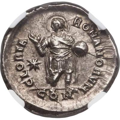 Light Miliarensis - Theodosius II GLORIA ROMANORVM; Constantinopolis back