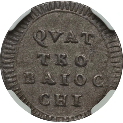 Muraiola of 4 Baiocchi - Pius VI back