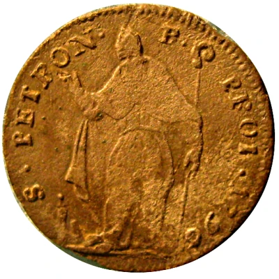 Muraiola of 4 Bolognini - Pius VI back