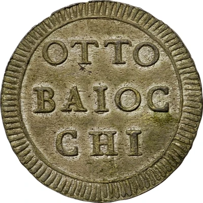 Muraiola of 8 Baiocchi - Pius VI back