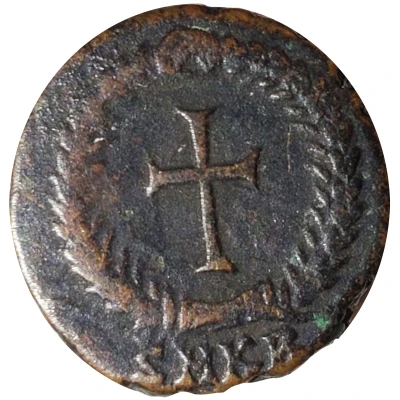 Nummus - Theodosius II cross in wreath; Cyzicus back