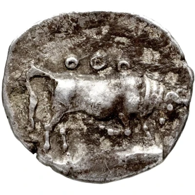 Obol Bull 450 BC - 350 BC back