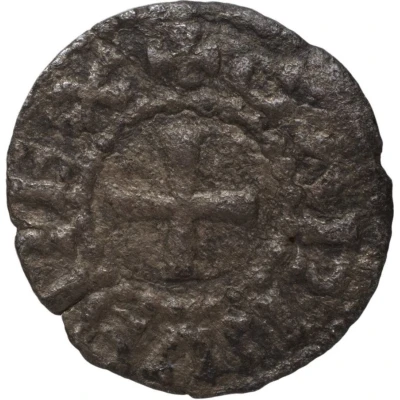 Obol - Charles II Bourges mint; monogram front