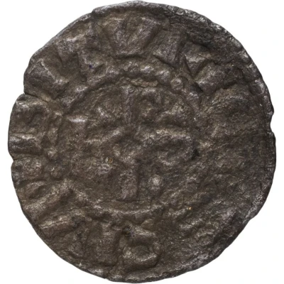 Obol - Charles II Bourges mint; monogram back