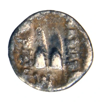 Obol - Eukratides I Indo-Greek Kingdom 171 BC - 145 BC back