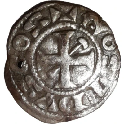 Obol - Geoffrey III hammer and coin ND front