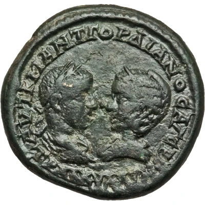 Obol - Gordian III and Tranquillina Mesambria front