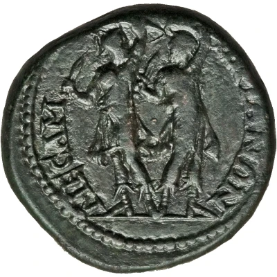 Obol - Gordian III and Tranquillina Mesambria back