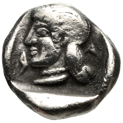 Obol Kleitor 470 BC - 465 BC back