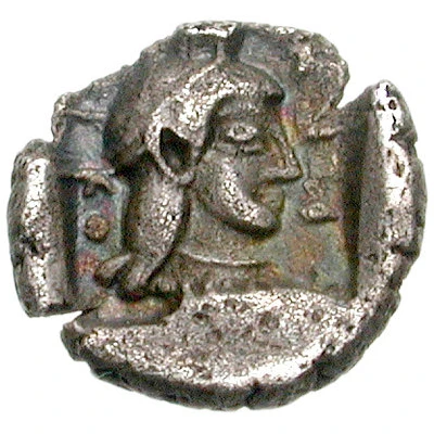 Obol Kleitor 465 BC - 460 BC back