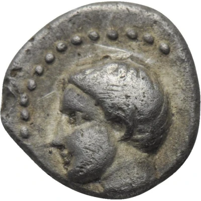 Obol - Kotys I Young head 383 BC - 359 BC front