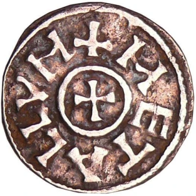 Obol - Louis I Melle mint; crosses back