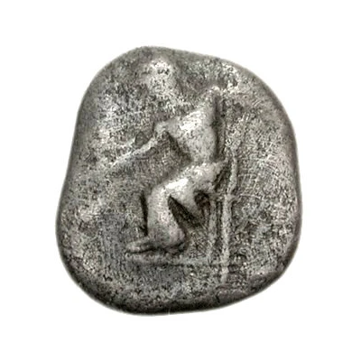 Obol Mantineia 450 BC - 430 BC front