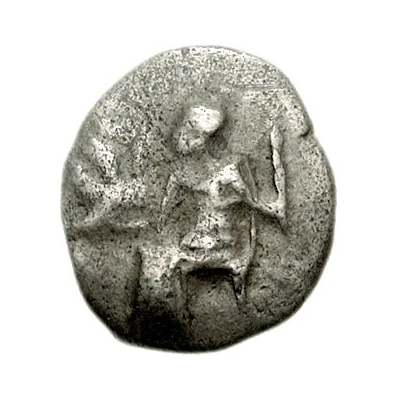 Obol Mantineia 450 BC - 430 BC front