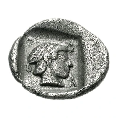 Obol Mantineia 465 BC - 460 BC back