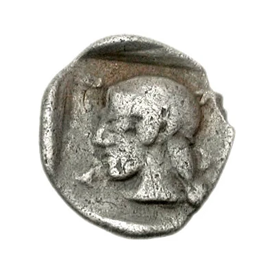 Obol Mantineia 450 BC - 430 BC back