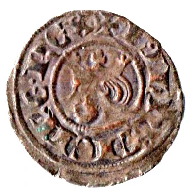 Obol Provencale Coronat - Charles I of Anjou ND front