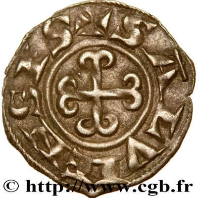 Obol with anchored cross - Bernard II ND back