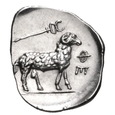 Obol 370 BC - 340 BC back