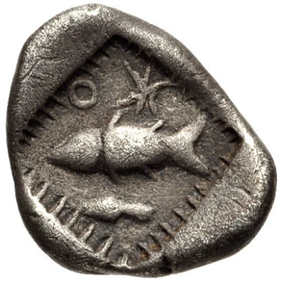 Obol 490 BC - 460 BC back