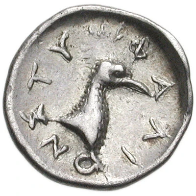 Obol 350 BC back