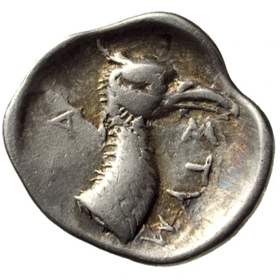 Obol 370 BC - 350 BC back