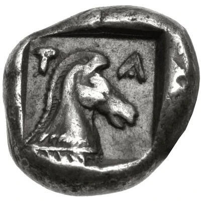 Obol 457 BC - 448 BC back