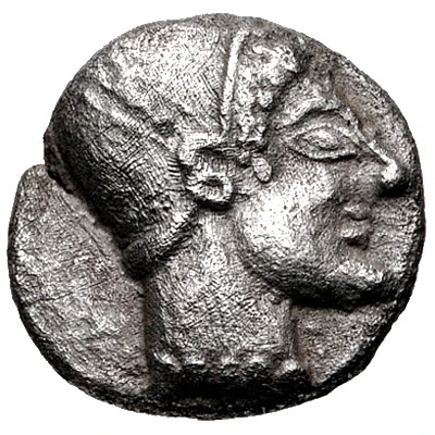 Obol 521 BC - 478 BC front