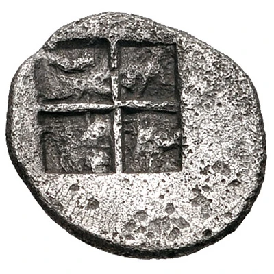 Obol 521 BC - 478 BC back