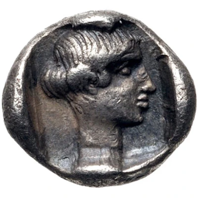 Obol 411 BC - 404 BC back