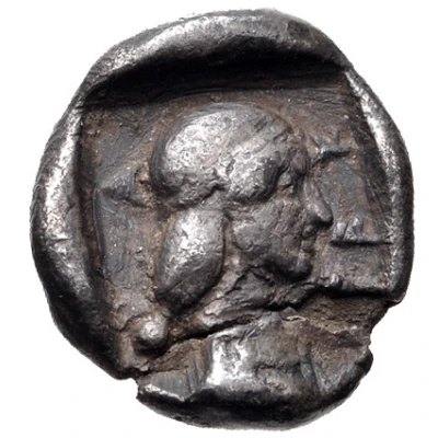 Obol 460 BC - 450 BC back