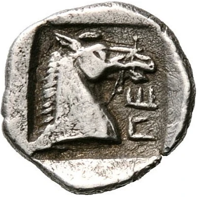 Obol 462 BC - 460 BC back