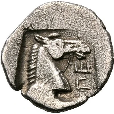 Obol 462 BC - 460 BC back