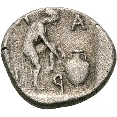 Obol 440 BC - 400 BC back