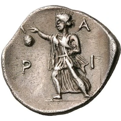 Obol 440 BC - 400 BC back