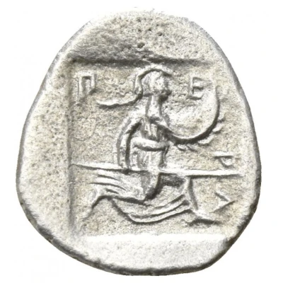 Obol 480 BC - 400 BC back