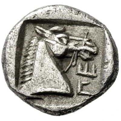 Obol 462 BC - 460 BC back